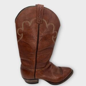 J. Chisholm Tan Leather‎ Boots Men’s Size 10 Vintage Nice! Good Condition